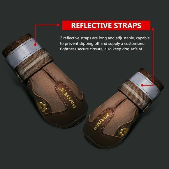 Dog Shoes Dog Boots & Paw Protectors Sz 6: 2.6''x3.0''(W*L) for 52-65 lbs NWT - Picture 10 of 12